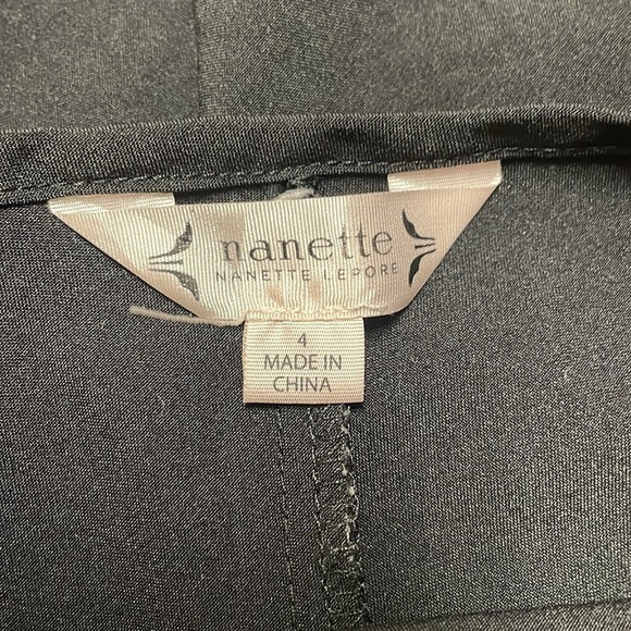 Nanette Lepore Silky V Neck Cami Lightweight Mini Slip Little Black Dress 4 - Picture 9 of 9